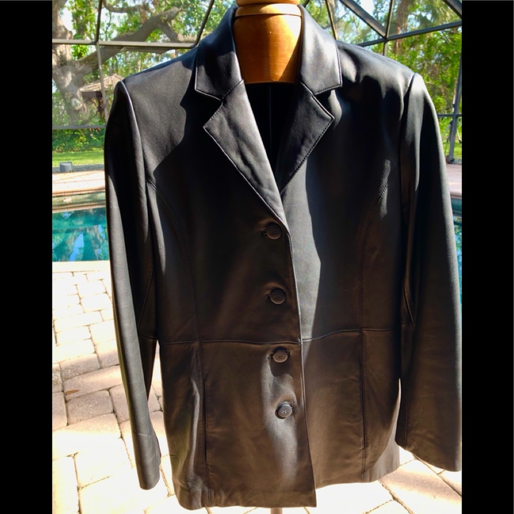 Classic Juliet Michelle Black Leather Jacket Perfect Fit